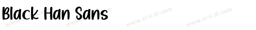 Black Han Sans字体转换